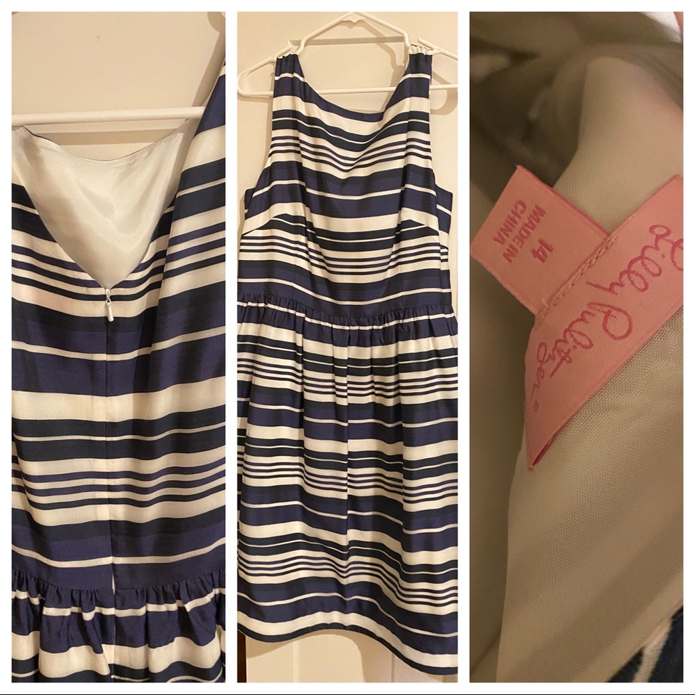 Navy and white stripe Lilly dress.